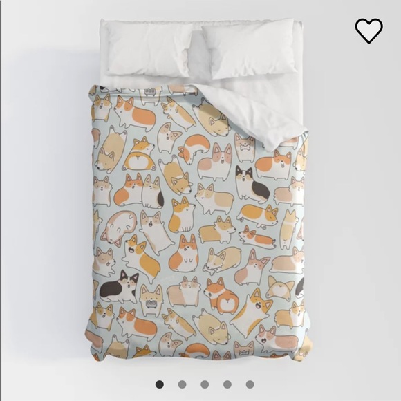 Society6 Other - Twin Corgilicious Corgi Doodle Duvet Cover
by KiraKiraDoodles